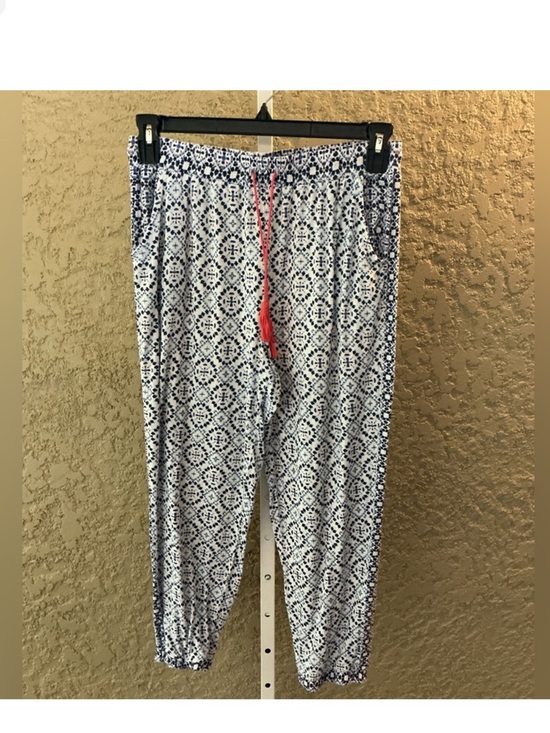 Echo Sleepwear Women’s Printed Jogger Pants Blue White black purple Pattern  L - Picture 3 of 12